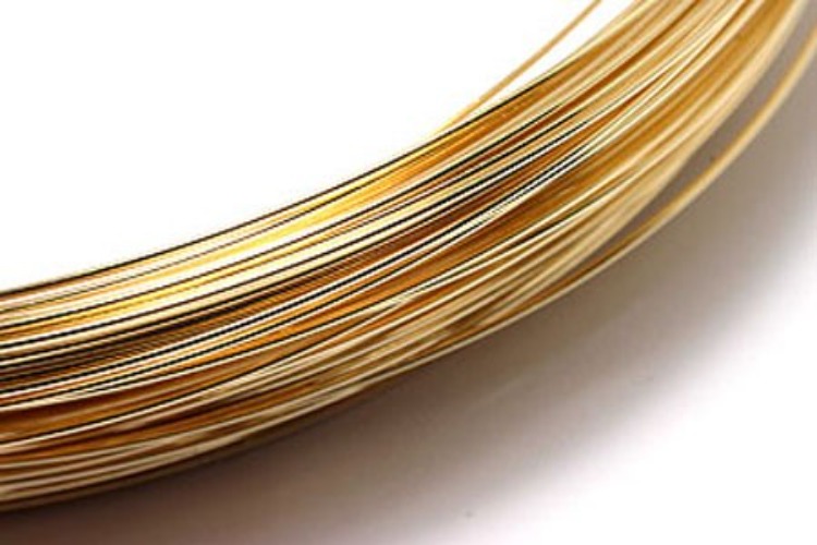 [W] K976-Gold Plated-(10M)-0.5mm Hard Type Wire-Wholesale Silver Wires, [PRODUCT_SEARCH_KEYWORD], JEWELFINGER-INBEAD, [CURRENT_CATE_NAME]