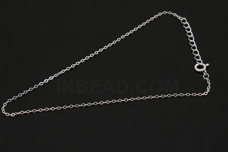 [W] A238-None Plated-(5pcs)-230SF 25cm Ankle Bracelet-Wholesale Silver Ankle Bracelet, [PRODUCT_SEARCH_KEYWORD], JEWELFINGER-INBEAD, [CURRENT_CATE_NAME]