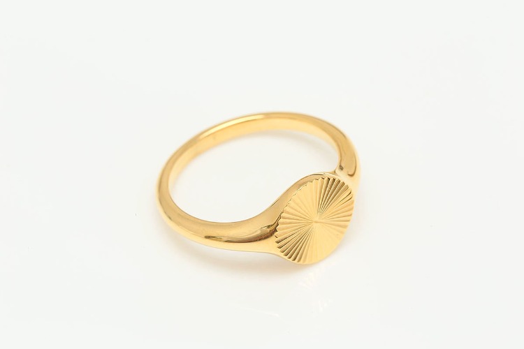 [W] ST034-PVD Gold Plated-(5pcs)-US size 7 Stainless Steel Sun Ring,Starburst Ring,Minimalist Ring,Anti-allergic, Anti-tanish,Waterproof, [PRODUCT_SEARCH_KEYWORD], JEWELFINGER-INBEAD, [CURRENT_CATE_NAME]