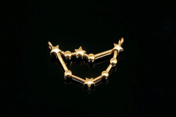 [W] B015-Gold Plated-(10pcs)-Capricorn-Zodiac Charms,Horoscope Sign Necklace Charms,Constellation Necklace Pendant,DIY Jewelry Making Accessories-Wholesale Zodiac, [PRODUCT_SEARCH_KEYWORD], JEWELFINGER-INBEAD, [CURRENT_CATE_NAME]