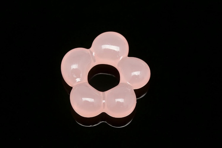 B593-Pink Epoxy-(2pcs)-17mm Epoxy Flower Charms,High Quality Resin Flower Pendant,DIY Jewelry Craft Supplies, [PRODUCT_SEARCH_KEYWORD], JEWELFINGER-INBEAD, [CURRENT_CATE_NAME]