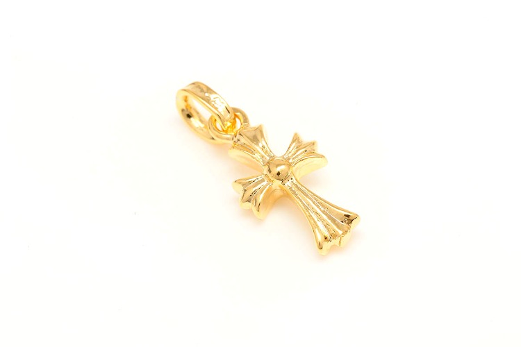 K1024-Gold Plated-(2pcs)-NO.5 Cross Pendant Series,Jesus Cross Charm,Baroque Cross Pendant,Minimalist Cross Pendant, [PRODUCT_SEARCH_KEYWORD], JEWELFINGER-INBEAD, [CURRENT_CATE_NAME]