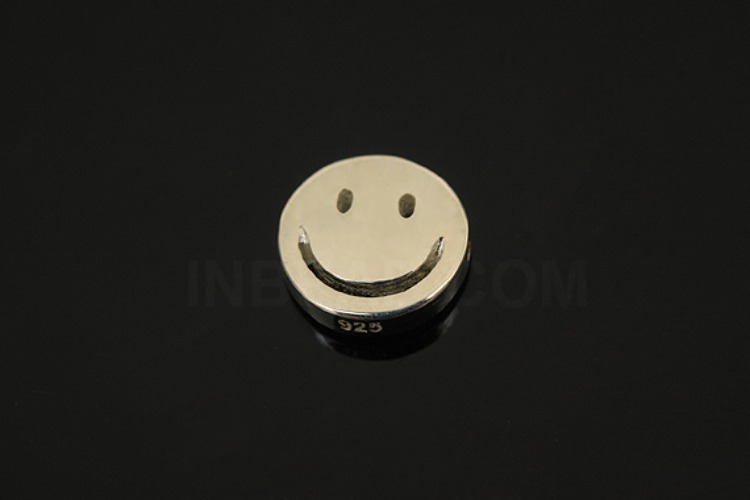 [W] V199-Non Plated-(5pcs)-9mm Smile Silver Beads-Wholesale Silver Beads, [PRODUCT_SEARCH_KEYWORD], JEWELFINGER-INBEAD, [CURRENT_CATE_NAME]