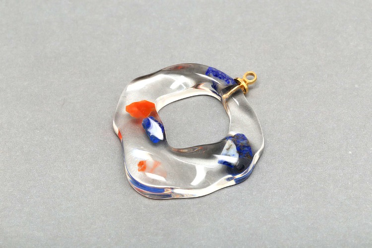 K367-Transparent Epoxy-(2pcs)-31*34mm Epoxy Donut Pendant,High Quality Resin Pendant with Hanger ,DIY Jewelry Craft Supplies, [PRODUCT_SEARCH_KEYWORD], JEWELFINGER-INBEAD, [CURRENT_CATE_NAME]