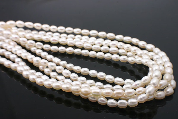 E354-Freshwater Pearl-(1Strand)-4.6~5*6~6.5mm Freshwater Pearl-White Cream-Wholesale Pearl, [PRODUCT_SEARCH_KEYWORD], JEWELFINGER-INBEAD, [CURRENT_CATE_NAME]