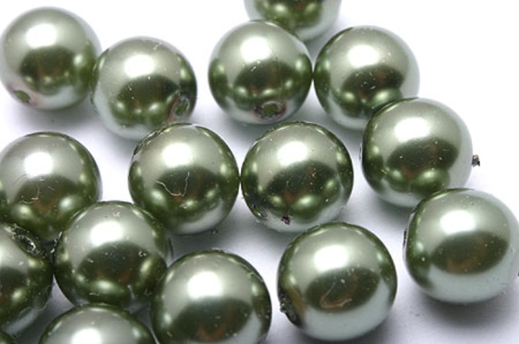 E367-Glass Pearl-(20pcs)-8mm Glass Pearl-Light Green-Wholesale Pearl, [PRODUCT_SEARCH_KEYWORD], JEWELFINGER-INBEAD, [CURRENT_CATE_NAME]