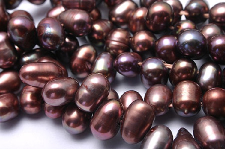 [W] E402-Freshwater Pearl-(10Strand)-5*7mm Freshwater Pearl Oval Beads-Natural Pearls-Burgundy-Wholesale Pearl, [PRODUCT_SEARCH_KEYWORD], JEWELFINGER-INBEAD, [CURRENT_CATE_NAME]