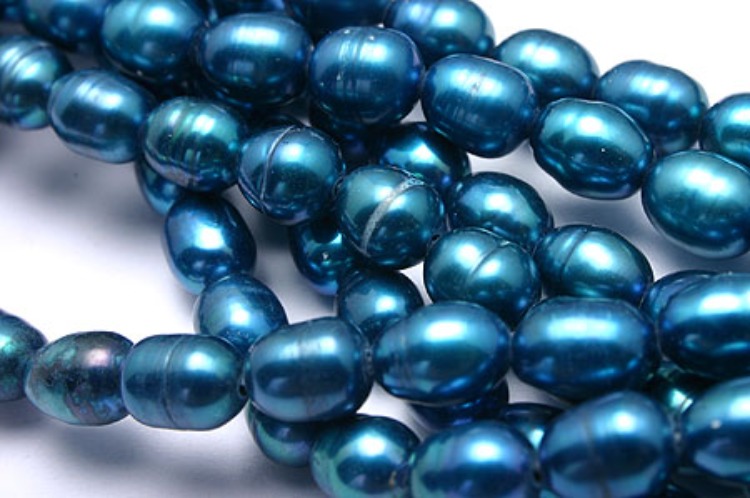 E404-Freshwater Pearl-(1Strand)-5*6mm Freshwater Pearl Oval Beads-Natural Pearls-Blue-Wholesale Pearl, [PRODUCT_SEARCH_KEYWORD], JEWELFINGER-INBEAD, [CURRENT_CATE_NAME]
