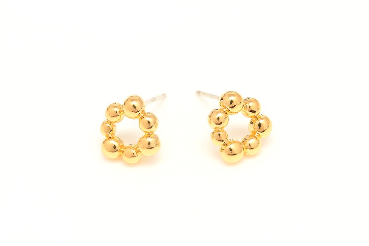 [W] CH2089-Gold Plated-(10pairs)-10mm Tiny Dot Earrings,Daily Earrings-Silver Post, [PRODUCT_SEARCH_KEYWORD], JEWELFINGER-INBEAD, [CURRENT_CATE_NAME]