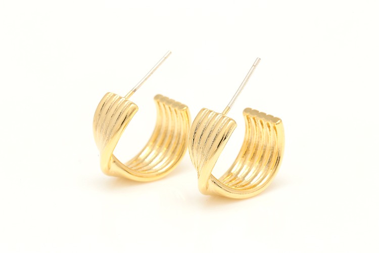 [W] M332-Gold Plated&amp;Rhodium Plated-(10pairs)-16mm Round Stud Earrings-Silver Post-Plated Color Option, [PRODUCT_SEARCH_KEYWORD], JEWELFINGER-INBEAD, [CURRENT_CATE_NAME]