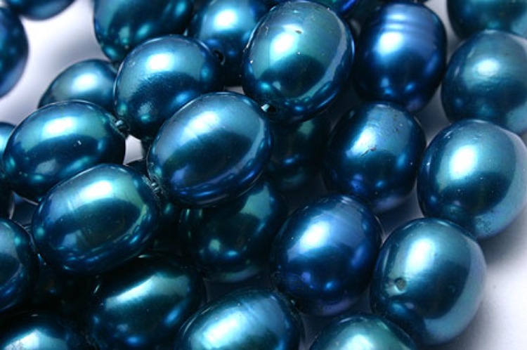 E418-Freshwater Pearl-(1Strand)-7*9mm Freshwater Pearl Oval Beads-Natural Pearls-Blue-Wholesale Pearl, [PRODUCT_SEARCH_KEYWORD], JEWELFINGER-INBEAD, [CURRENT_CATE_NAME]