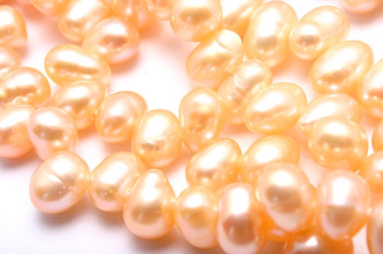 E401-Freshwater Pearl-(1Strand)-5*7mm Freshwater Pearl Oval Beads-Natural Pearls-Peach-Wholesale Pearl, [PRODUCT_SEARCH_KEYWORD], JEWELFINGER-INBEAD, [CURRENT_CATE_NAME]