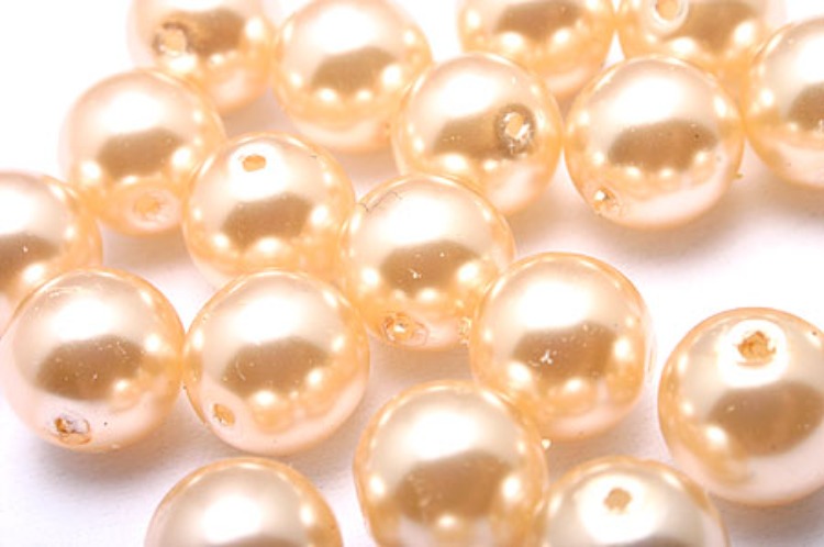 E363-Glass Pearl-(20pcs)-8mm Glass Pearl-Light Peach-Wholesale Pearl, [PRODUCT_SEARCH_KEYWORD], JEWELFINGER-INBEAD, [CURRENT_CATE_NAME]