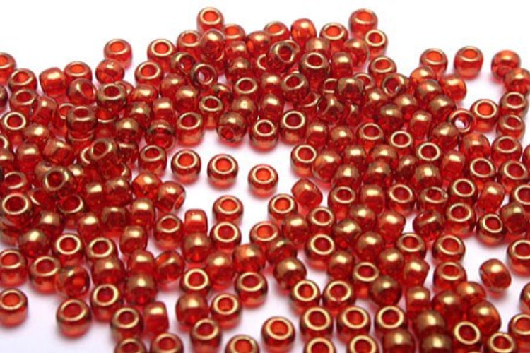 [W] E075-2.1mm Hirosima Seed Beads Red Gold Rust(100g), [PRODUCT_SEARCH_KEYWORD], JEWELFINGER-INBEAD, [CURRENT_CATE_NAME]