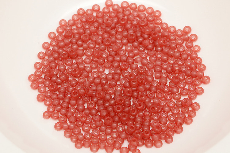 [W] E057-2.1 mm Hirosima Seed Beads Crimson Red Alabaster (200g), [PRODUCT_SEARCH_KEYWORD], JEWELFINGER-INBEAD, [CURRENT_CATE_NAME]