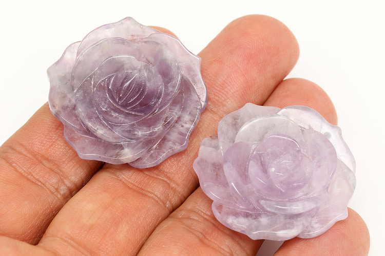 G030- Natural Amethyst Flower Pendant (1piece), [PRODUCT_SEARCH_KEYWORD], JEWELFINGER-INBEAD, [CURRENT_CATE_NAME]