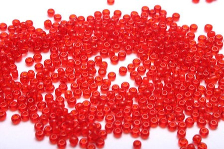 [W] E062-1.5 mm Czech Seed Beads Light Siam Transparent (100g), [PRODUCT_SEARCH_KEYWORD], JEWELFINGER-INBEAD, [CURRENT_CATE_NAME]