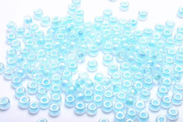 E069-2.1mm Hirosima Seed Beads Light Blue Inside Line AB(20g), [PRODUCT_SEARCH_KEYWORD], JEWELFINGER-INBEAD, [CURRENT_CATE_NAME]