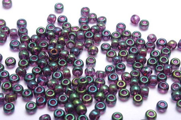E072-1.9mm Hirosima Seed Beads Purple Green Rainbow(10g), [PRODUCT_SEARCH_KEYWORD], JEWELFINGER-INBEAD, [CURRENT_CATE_NAME]