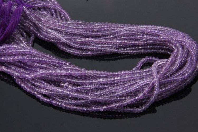 [W] JJ036-Amethyst Faceted Rondelle(1strand), [PRODUCT_SEARCH_KEYWORD], JEWELFINGER-INBEAD, [CURRENT_CATE_NAME]