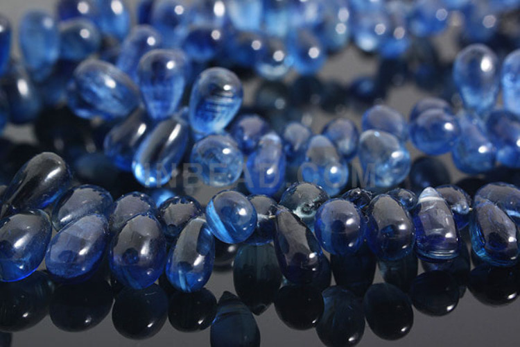 G063-Blue Kyanite Smooth Drop Beads (8pcs), [PRODUCT_SEARCH_KEYWORD], JEWELFINGER-INBEAD, [CURRENT_CATE_NAME]