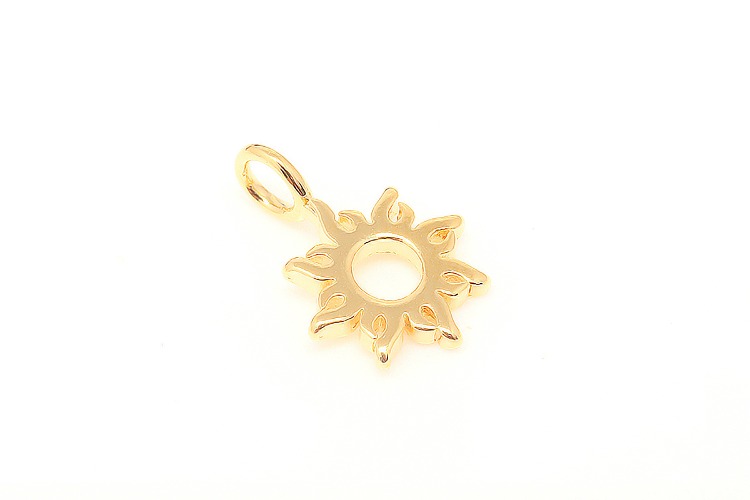 [W] CH8105-Gold Plated-(20pcs)-11.5*17mm Sun Charms,Tiny Sun Pendant,Necklace Earring Supply, [PRODUCT_SEARCH_KEYWORD], JEWELFINGER-INBEAD, [CURRENT_CATE_NAME]