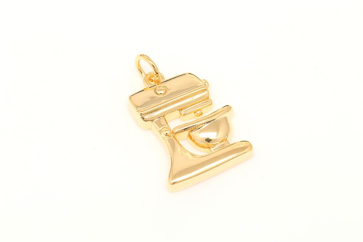 CH8111-Gold Plated-(2pcs)-19*13mm Coffee Machine Charm,Coffee Machine Pendant,Necklace Bracelet Making Supply, [PRODUCT_SEARCH_KEYWORD], JEWELFINGER-INBEAD, [CURRENT_CATE_NAME]